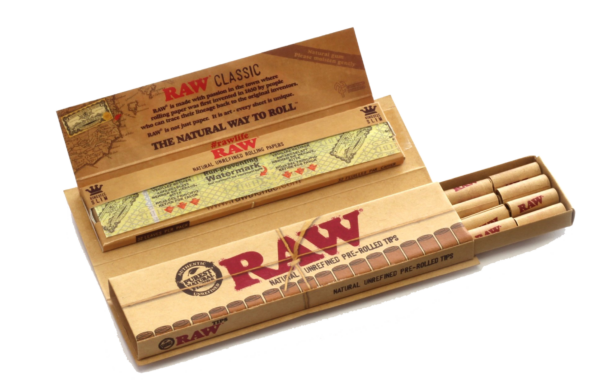 RAW Connoisseur 1 1/4 Rolling Papers and Tips