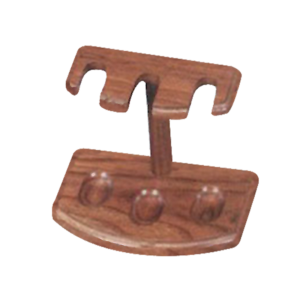 3 Pipe Rack Oak or Walnut